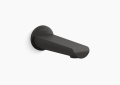 Kohler K-97021-BL Avid(R) Wall-Mount Bath Spout - Matte Black