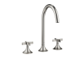 Dorn 20713809-060010 Three-Hole Lavatory Mixer with Drain - Brushed Platinum