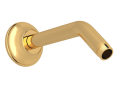 ROHL 1440/6IB IB 7" Reach Wall Mount Shower Arm - Italian Brass