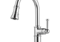 Brizo® 63025LF-PC Artesso® Kitchen Faucet, 1.8 gpm Flow Rate, Polished Chrome, 1 Handles, 1 Faucet Holes, Function: Traditional, Domestic, Commercial