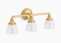 Kohler K-10572-2GL Devonshire(R) Three-Light Sconce - Brushed Moderne Brass