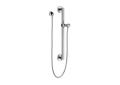 DELTA® 51600 Universal Adjustable Slide Bar/Grab Bar Assembly With Round Wall Elbow, 24 in L Bar, Polished Chrome, Import