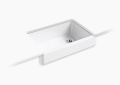 Kohler K-5826-0 32-1/2 inch x 21-9/16 inch x 9-5/8 inch Whitehaven Undermount Apron Kitchen Sink - White