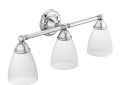 Moen® YB2263CH 3-Globe Bath Light, Brantford™, 120 VAC, Polished Chrome, Import
