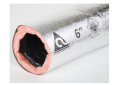 Atco 13002408 030 Series Insulated Flexible Air Duct, 8 in ID x 25 ft L, 5000 fpm Flow Rate, R4.2 Insulation, Polyester/Fiberglass/Metalized Polyester, Domestic
