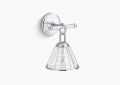 Kohler K-27741-SC01-CPL Terret(TM) One-Light Sconce - Polished Chrome