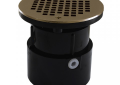 Jones Stephens D53107 3 inch ABS Floor Drain with 6 inch Nickel Bronze Strainer