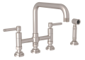 Rohl® A3358ILWSSTN-2 Campo Transitional Kitchen Faucet, 1.5 gpm Flow Rate, Satin Nickel