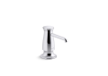 Kohler® 35762-CP Soap/Lotion Dispenser, 16 oz Capacity, Deck Mounting, Brass/Plastic