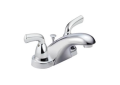DELTA® B2510LF Foundations® Centerset Lavatory Faucet, Polished Chrome, 2 Handles, Pop-Up Drain, 1.5 gpm Flow Rate