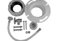 DURAVIT 0014170000 Installation Set, For Use With 1-Piece/2-Piece Toilets, 3/8 in MNPT Outlet, 1/2 in FNPT Wall Connection, 17-3/4 in, Import