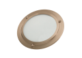 THERMASOL® SL-SN Dimmable Shower Light With Plated Bezel, For Use With Steam Rooms, LED Light, 120 V, 8 W, 60 Hz, 450 Lumens, Tempered Glass Lens, Satin Nickel