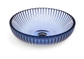 Kohler® 28824-TG6 28824 Salute Sink, Round Shape, 4-1/4 in H x 15 in W x 15 in L, Vessel Mounting, Glass, Translucent Sapphire