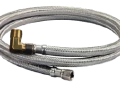 Everflow 27760PR-NL 3/8 inch OD Compression x 5 foot Braided Stainless Steel Dishwasher Connection Kit