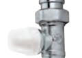QHT RV-343452 Purmo Ecostyle 1/2 inch Straight Radiator Shut Off Valve - Chrome