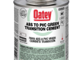 Oatey 30925 Medium Body Green ABS to PVC Transition Cement - 16 ounce