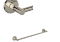 ROHL LO1/18PN Lombardia Wall Mount 18" Single Towel Bar - Polished Nickel