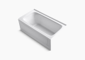 Kohler K-1150-RA-0 60 inch x 32 inch Bancroft Alcove Bath Tub with Right-Hand Drain - White