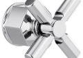 Brizo® HX6676-PC Invari™ Handle Kit, For Use With Sensori® T66T076-LHP Thermostatic Valve Trim, Polished Chrome, Import