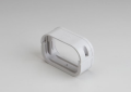 Rectorseal 85109 Slimduct SFJ-100-W 3-3/4 inch PVC Lineset Cover Flex Adapter - White
