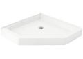 Sterling 72041100-0 39 inch x 4-7/8 inch Intrique Series Neo-Angle Shower Base - White