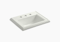 Kohler K-2241-8-NY Memoirs(R) Classic Drop-In Bathroom Sink with 8" Widespread Faucet Holes - Dune
