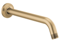 Brizo® 83806-GL Kintsu™ Shower Arm and Flange, 10 in L, 1/2 in NPT, 2 in Dia Flange, Import