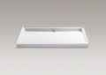 Kohler 9928-0 Groove (R) 60" x 36" Single Threshold Rear Center Drain Shower Base