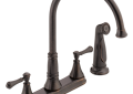 Delta 2497LF-RB Cassidy(R) Two Handle Kitchen Faucet with Spray - Venetian Bronze