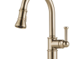 Brizo® DIAMOND™ Seal 63025LF-GL Artesso® Seal Kitchen Faucet, 1.8 gpm Flow Rate, Luxe Gold, 1 Handles, Function: Traditional, Domestic