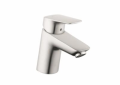 Hansgrohe 71070821 Bathroom Faucet, Logis 70, 1.2 gpm Flow Rate, 2-5/8 in H Spout, 1 Handles, Pop-Up Drain, 1 Faucet Holes, Brushed Nickel, Function: Traditional