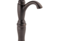 DELTA® 794-RB-DST Linden™ Vessel Lavatory Faucet, Commercial, 1.2 gpm Flow Rate, 9-3/4 in H Spout, 1 Handles, 1 Faucet Holes, Venetian Bronze, Function: Traditional