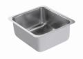 Moen® G18443 1800 Kitchen Sink, Brushed, Rectangle Shape, 14 in L x 16 in W x 8 in D Bowl, 16 in W x 8 in D x 18 in H, Under Mount, 18 ga Stainless Steel