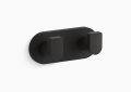 Kohler K-73146-BL Composed(R) Double Robe Hook - Matte Black