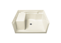 Sterling 72281100-96 48 inch x 36 inch x 20-1/2 inch Accord Series Seated Shower Base - Biscuit