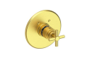 Newport Brass 3-994TR-04 3/4" Round Thermostatic Trim Plate with Handle - Satin Brass