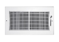 TRUaire™ 132M08X08 2-Way Wall/Ceiling Register, 8 x 8 x 1-3/4 in, Steel, White Powder Coated