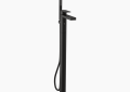 Kohler K-T23492-4-BL Parallel(R) Floor-Mount Bath Filler Trim with Handshower - Matte Black