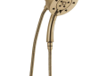Brizo® 86275-GL-2.5 Hydrati® Euro Round 2-in-1 Shower, 5-9/16 in Dia Shower Head, 2.5 gpm Flow Rate, H2Okinetic®/H2Okinetic® with Massage/Massage/Pause Spray, Luxe Gold, Import