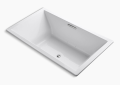Kohler K-1174-GH-0 Underscore(R) 72" x 42" Drop-In Heated BubbleMassage(TM) Air Bath - White