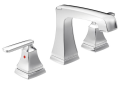 DELTA® 3564-MPU-DST Ashlyn® Widespread Lavatory Faucet, Commercial, 1.5 gpm Flow Rate, 4-1/8 in H Spout, 4 to 16 in Center, Polished Chrome, 2 Handles, Pop-Up Drain, Domestic