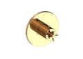 Newport Brass 3-3334TR-24A 3/4" Round Thermostatic Trim Plate with Handle - French Gold