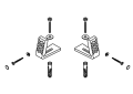 Kohler® 1124825-0 Floor Mounting Kit, White