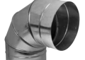 Southwark SP90-626 6" 26 Gauge Warm Air Spiral 90 Degree Elbow