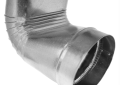 Southwark 1248 8" 26 Gauge Warm Air Oval to Round 90 Degree Boot