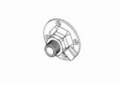 1-1/4 inch Wardflex Brass Outdoor Floor Flange Termination Nut Assembly