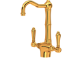 Rohl A1680LMIB-2 Acqui Single Hole Column Spout Bar/ Food Prep Faucet - Italian Brass