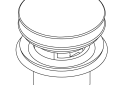 Kohler K-1381626-0 Drain Assembly - White