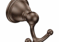 Moen® YB2203ORB Double Traditional Robe Hook, Brantford™, 2 Hooks, 2.04 in OAW x 2.44 in OAD x 2.76 in OAH, Import