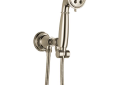 Brizo® 88861-PN Rook™ Hand Shower, 3 Shower Head, 2 gpm Flow Rate, 60 to 82 in L Hose, 1/2-14 NPSM Connection, Polished Nickel, Import